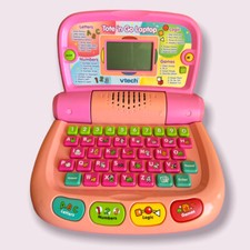 Vtech Tote 'n Go Laptop Pink Kids Educational Computer Learning -WORKS 