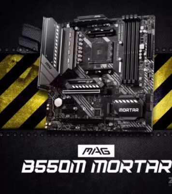 MSI MAG B550M Mortar AMD AM4 64GB DDR4 Support M-ATX Compact HDMI Interface