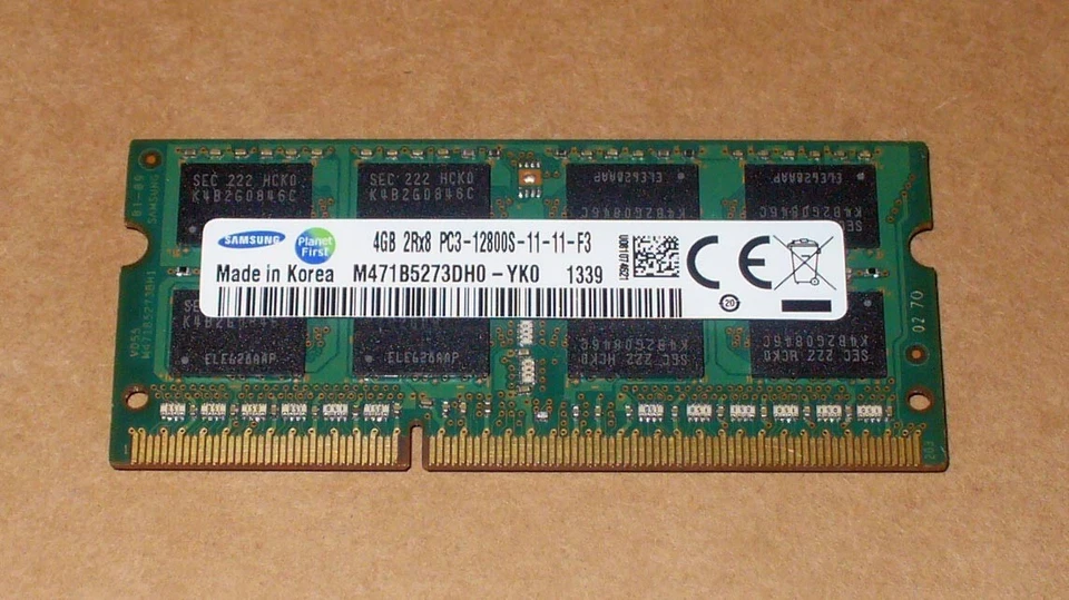 SODIMM DDR3 Samsung 8Go (2x4Go) NEUVES PC3-12800S 1600MHz RAM - Photo 2/2