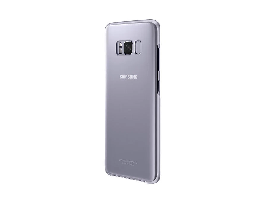 Samsung Custodia Originale Clear Cover Viola Trasparente Galaxy S8 Plus G955F - Immagine 2 di 2