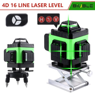 16-Line 4D Green Laser Level - Self-Leveling, 360° Rotation, Range Up To 82 Feet - View #8