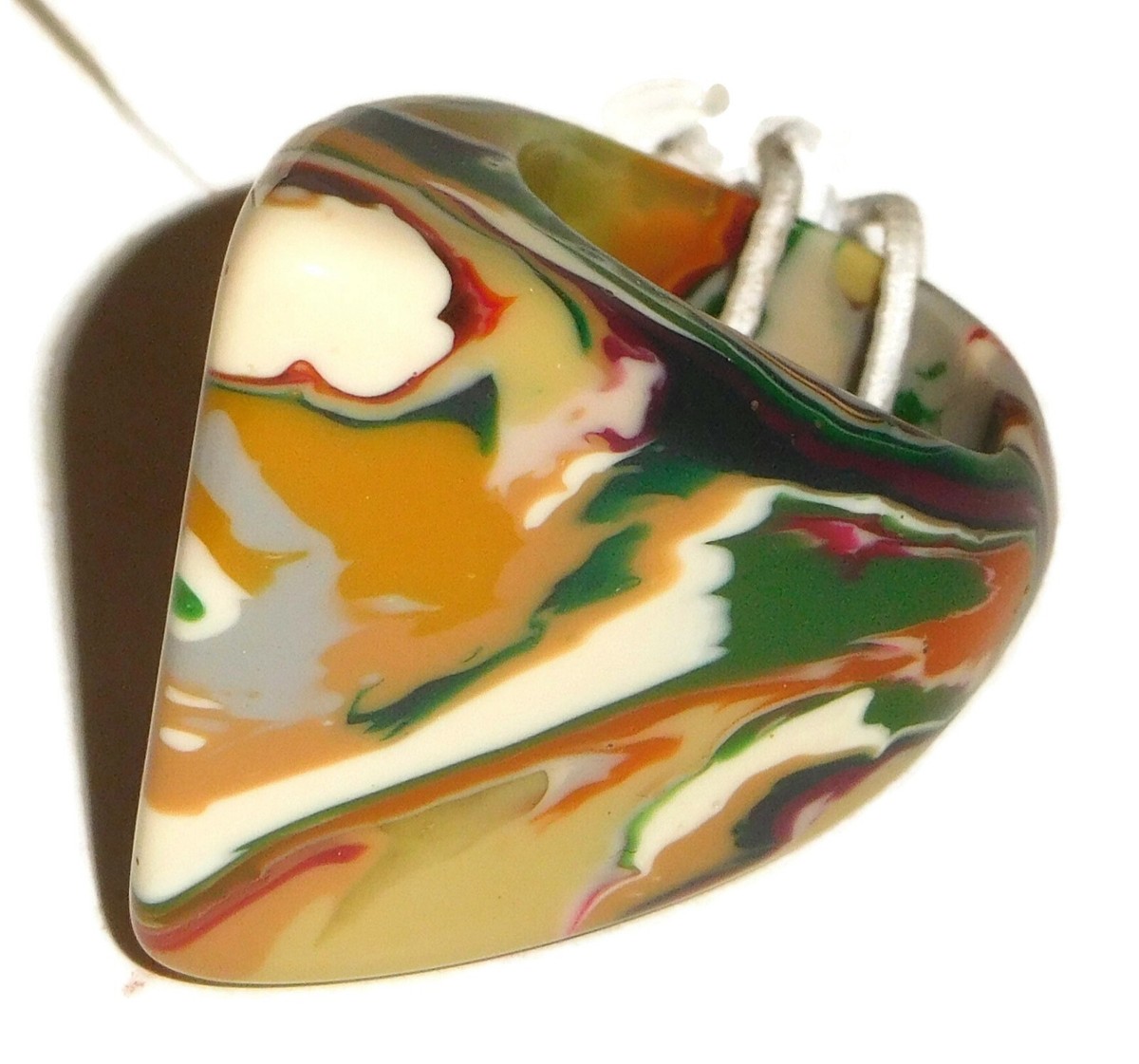 Sobral Gorky Gotejado Cerrado Earthy Hues Artist Made Statement Ring Size 6.75