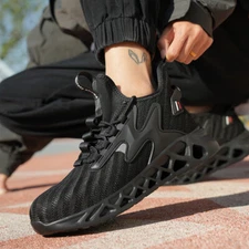 Men Steel Toe Sneakers Lightweight Anti-Puncture Indestructible Work Shoes size