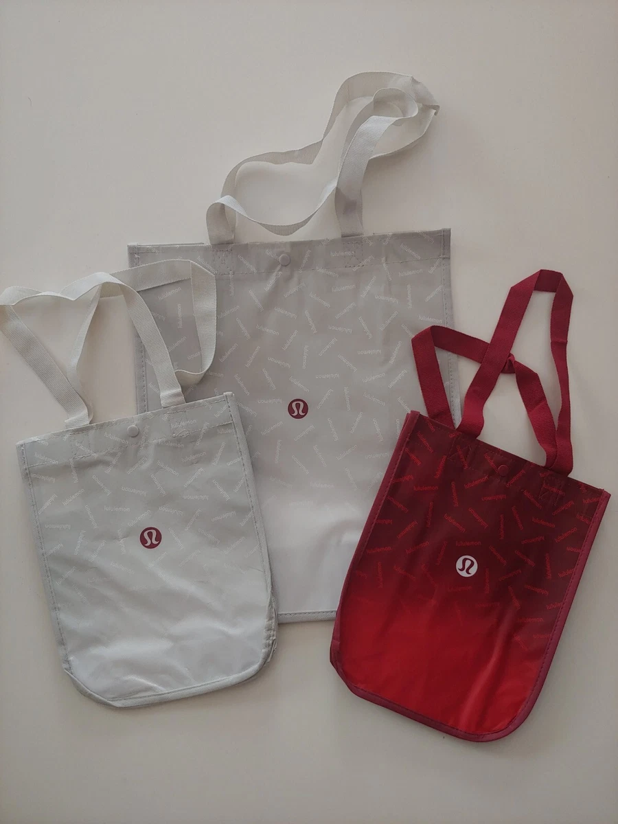 NEW LOT of 3 Lululemon Reusable Shopping Bag 1-large, 2-small Holiday  Special