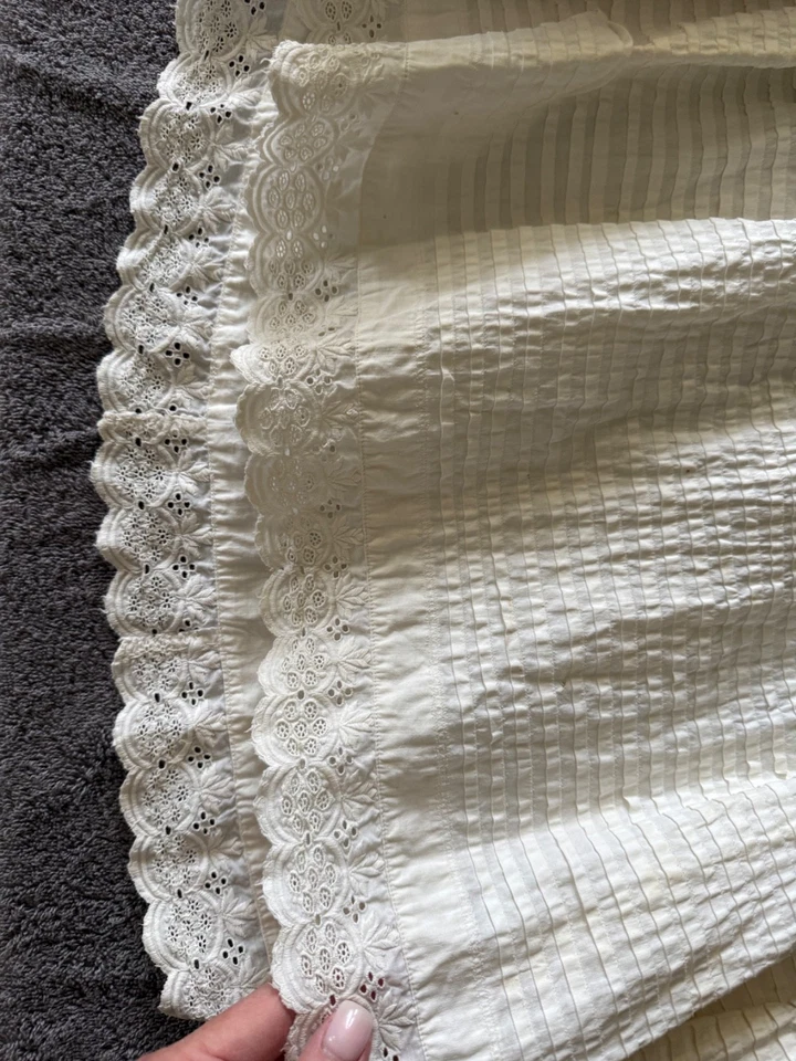 Enagua/sin cordones victoriana eduardiana para mujer Heirloom con ojales de encaje Foto 4 de 4