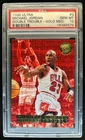 1995-96 Fleer Ultra Michael Jordan Double Trouble Gold Medallion #3 Bulls PSA 10