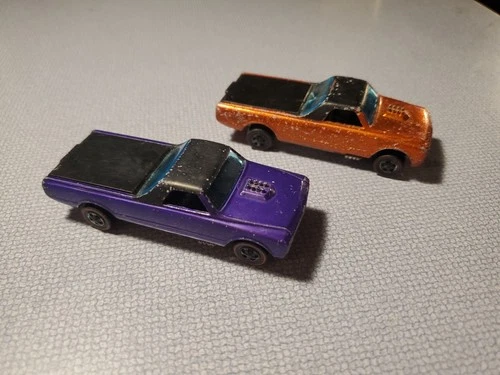 Hot Wheels Redline Custom Fleetside Purple And Orange Painted Base