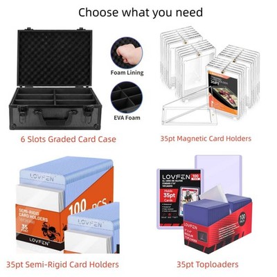 Semi-Rigid Card Holder, Toploader für 35pt Pokémon Magic Yugioh TCG Kartenhüllen