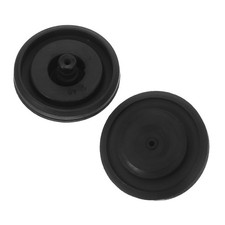 Toilet Fill Valve Seal Set 2Pcs Rubber Replacement for Leak Noise Repair Black