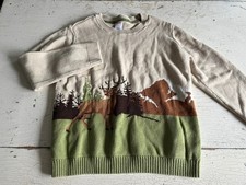 Boy's GYMBOREE Size 10 Deer/Mountain Print Sweater