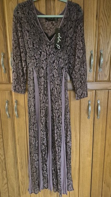 #ad Lola P Vintage Purple Lace Maxi Dress Size XL. NWT. Boho Whimsical Fairy... $22.00