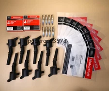 8Set-OEM Motorcraft Ignition Coil DG508 &Spark Plug SP479 For Ford F150 4.6 5.4L