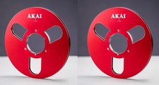 One Pair 10.5'' red AKAI Tape reel High Quality Aluminum Take Up Reel