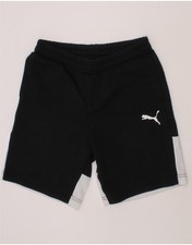 Puma Jungen Sport Shorts 11-12 Jahre schwarz Colourblock Baumwolle AG15