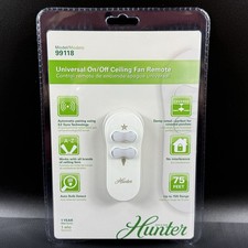 Hunter 99118 Universal Ceiling Fan Remote Control Kit Receiver NEW Sealed
