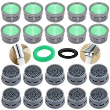 Faucet Aerator, 1.5 GPM Flow Restrictor Plug-In Faucet Aerator Replacement Pa...