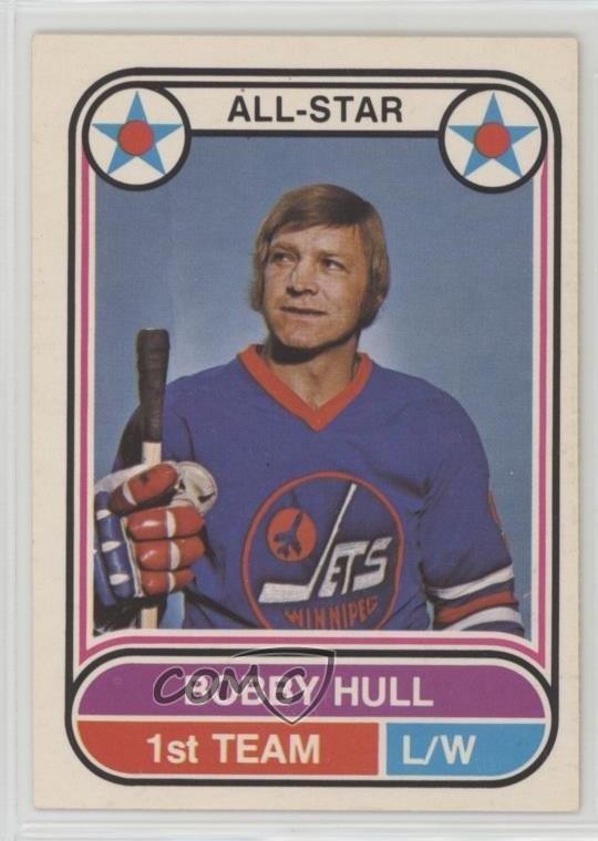 1975-76 O-Pee-Chee WHA All-Star Bobby Hull #65 HOF 0t9q