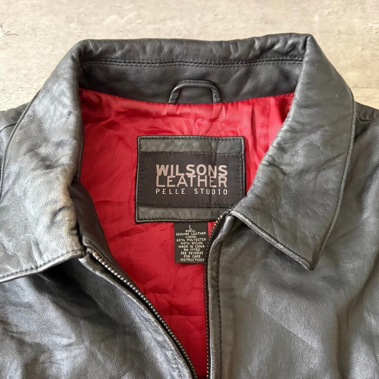 Y2k vintage 2000s skater grunge Wilsons Leather jacket image 3