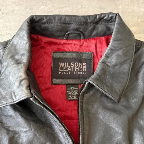 Y2k vintage 2000s skater grunge Wilsons Leather jacket image 3