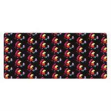 40*90cm Smiling Friends Characters Abstract Art Desk Mat - Non-Slip Rubber Base,