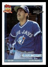1991 Topps Desert Shield Baseball #26 Luis Sojo NM/MT *f1