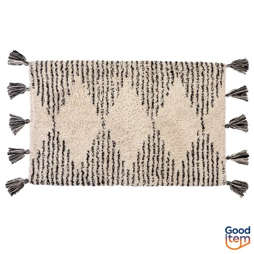 SKL Home 1'8"x2'6" Geo Bath Rug Tan - Picture 1 of 3