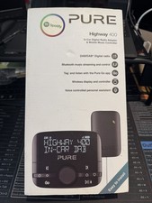 Pure Highway 400 Car DAB/DAB+ Digital Radio Adaptor-Bluetooth Handsfree.New