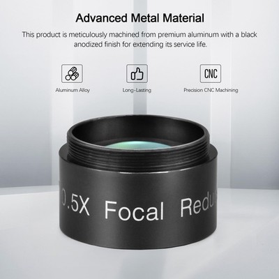 0.5X Focal Reducer for Telescope, Fully Multi Coated Field