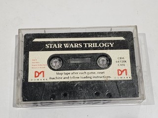 Star Wars Trilogy Domark Cassette Commodore 64 C64 3 games in 1