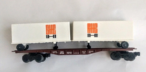 LIONEL6-9212 LCCA COSTA LÍNEAS COCHE PLANO CON REMOLQUES NUEVO EN CAJA DAÑOS | Zustand: New