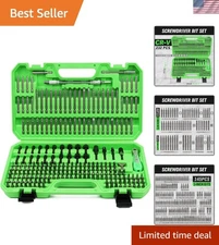 Professional Quality Chrome Vanadium Screwdriver Set - 232 Pieces for Every Task