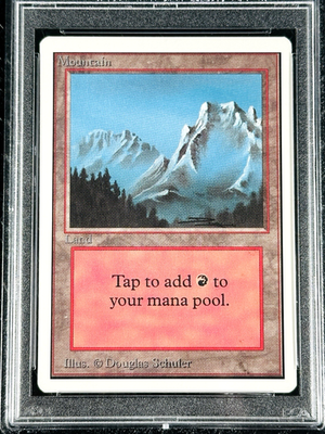 1993 Unlimited Mountain Land MTG Magic the Gathering Card - Graded