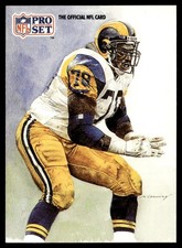 1991 Pro Set Jackie Slater Los Angeles Rams #382