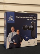 Mini Massage Gun Deep Tissue 5 Heads USB-C Black w/ Case