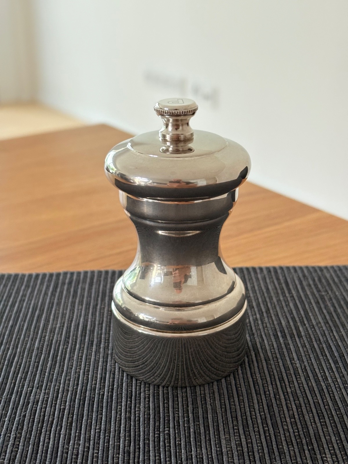 Molinillo de pimienta PEUGEOT MIGNONETTE 10 cm plata auténtica plateado molinillo de acero inoxidable