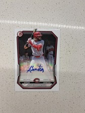 2026 Bowman Arnaldo Lantigua Auto MLB Reds Paper Auto