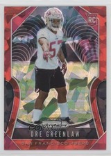 2019 Panini Prizm Rookies Red Ice Prizm Dre Greenlaw #384 1i0v