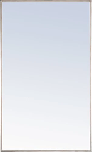 Elegant Lighting MR407Y-24 Vatinius 24" W x 40" H Rectangular - Silver - Picture 1 of 12