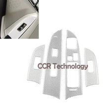 RHD Silver Real Carbon Fiber Window Switch Panel Cover Fits 06-08 IS250 IS350
