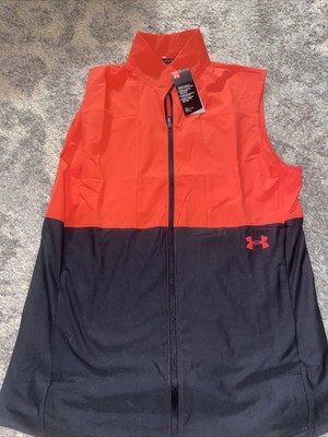 NWT UNDER ARMOUR Full Zip UA Vanish Hybrid Vest 1327655 in Orange Large New Nwt | eBay