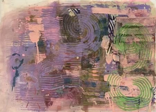 Jeanette Fintz Malay Series Mixed Media Original Painting New York Artist