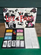 Vintage Life on the Farm Board Game COMPLETE 1997 We R Fun Games Farming Animals