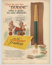 1968 Eversharp Ventura Ink Pen Gift Set Vintage Print Ad Talking Babies Pen Art