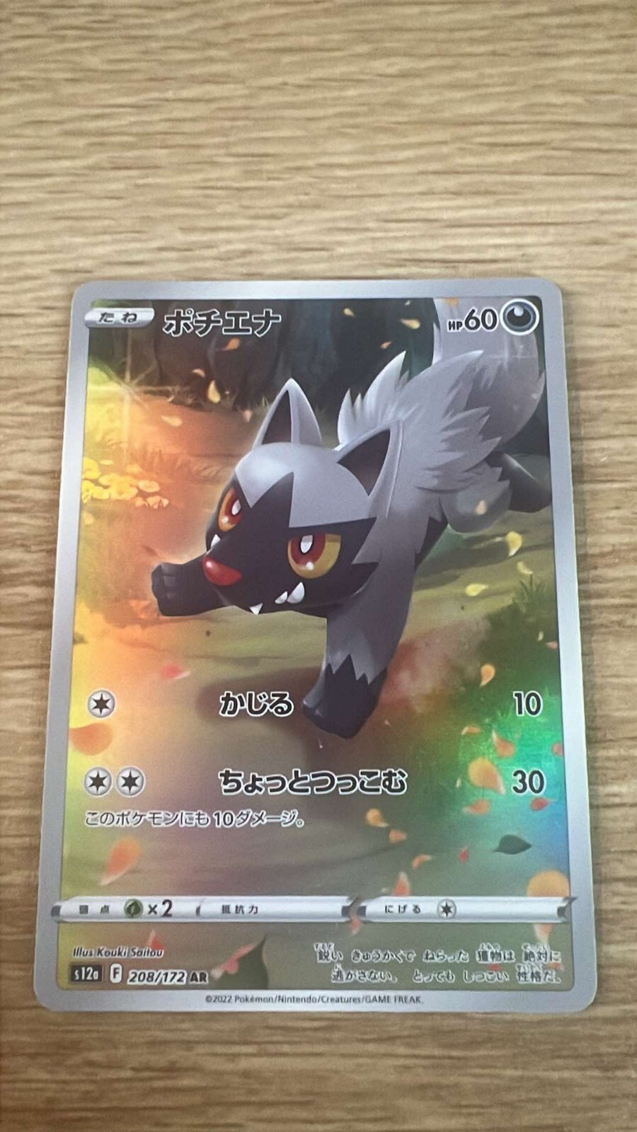Pokemon Card Poochyena AR 208/172 s12a Vstar Universe Japanese