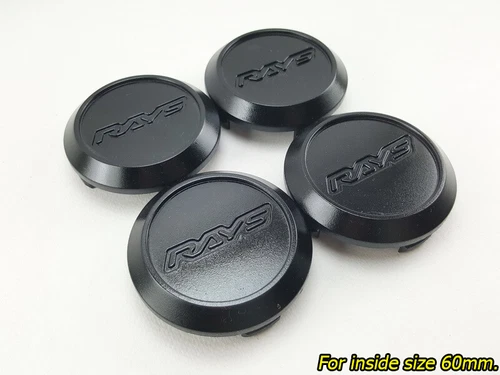 Hub Wheels Car Center Caps Standard Black Gun Size 60mm. For Te37 Re30 Set 4pcs.