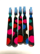 5-PACK FUN Vintage NEW Designer Toothbrush By Alan Stuart New York