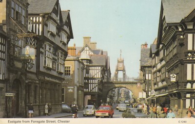 Postkarte - Chester - Eastgate von Foregate Street (C1240)