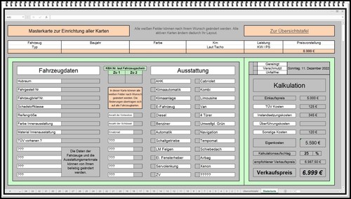 Software für Gebrauchtwagenhandel MS Excel KFZ Handel Autohaus Autohändler - Picture 4 of 4