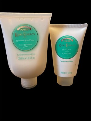 Perlier Kiwi Energy  Body Cream 8.4 Oz. & Hand Crème 3.4 oz NEW not Sealed Cream