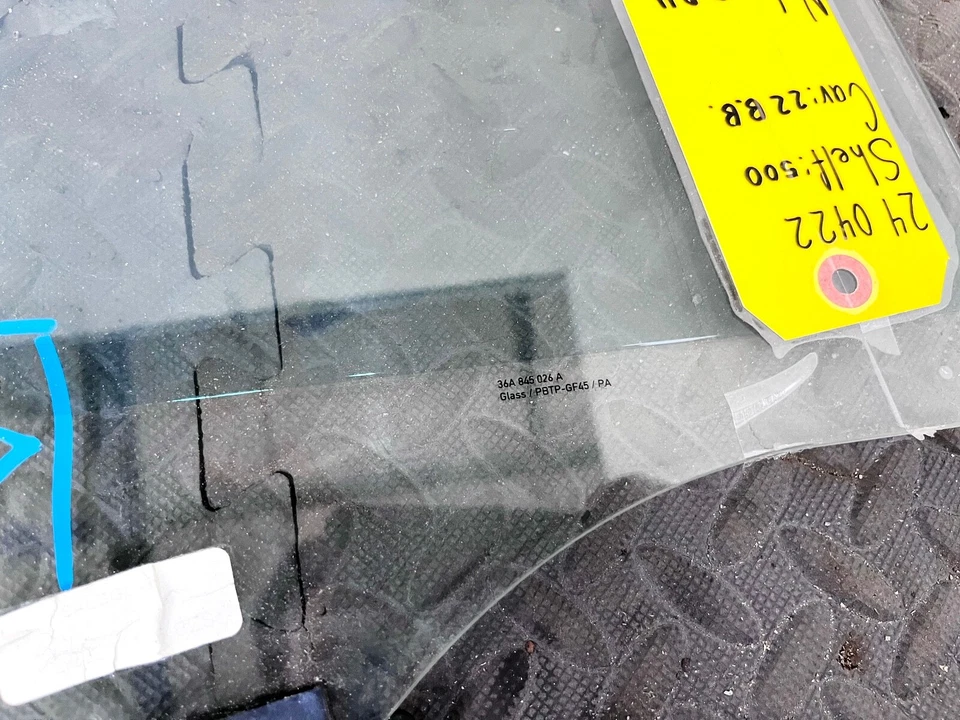 17-20 BENTLEY BENTAYGA ЗАДНЯЯ ПРАВАЯ ПАССАЖИРСКАЯ ПРАВАЯ БОКОВАЯ ДВЕРЬ СТЕКЛЯННАЯ ОКОННАЯ ПАНЕЛЬ OEM - Изображение 3 из 4